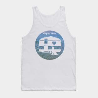 ALL YOU NEED HEART DOG CARAVAN LLANFACHRAETH Tank Top